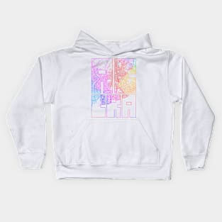 Accra, Ghana City Map Typography - Colorful Kids Hoodie